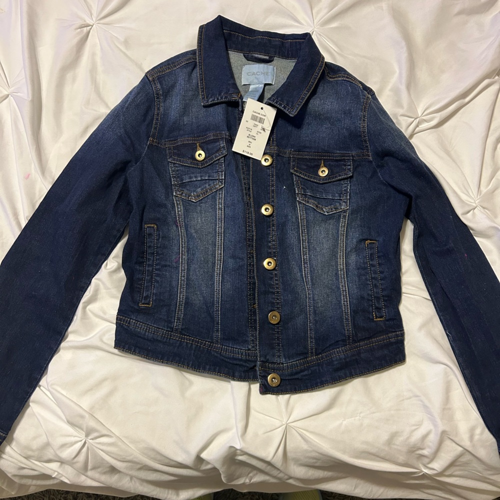 New with tags CACHE JEAN JACKET